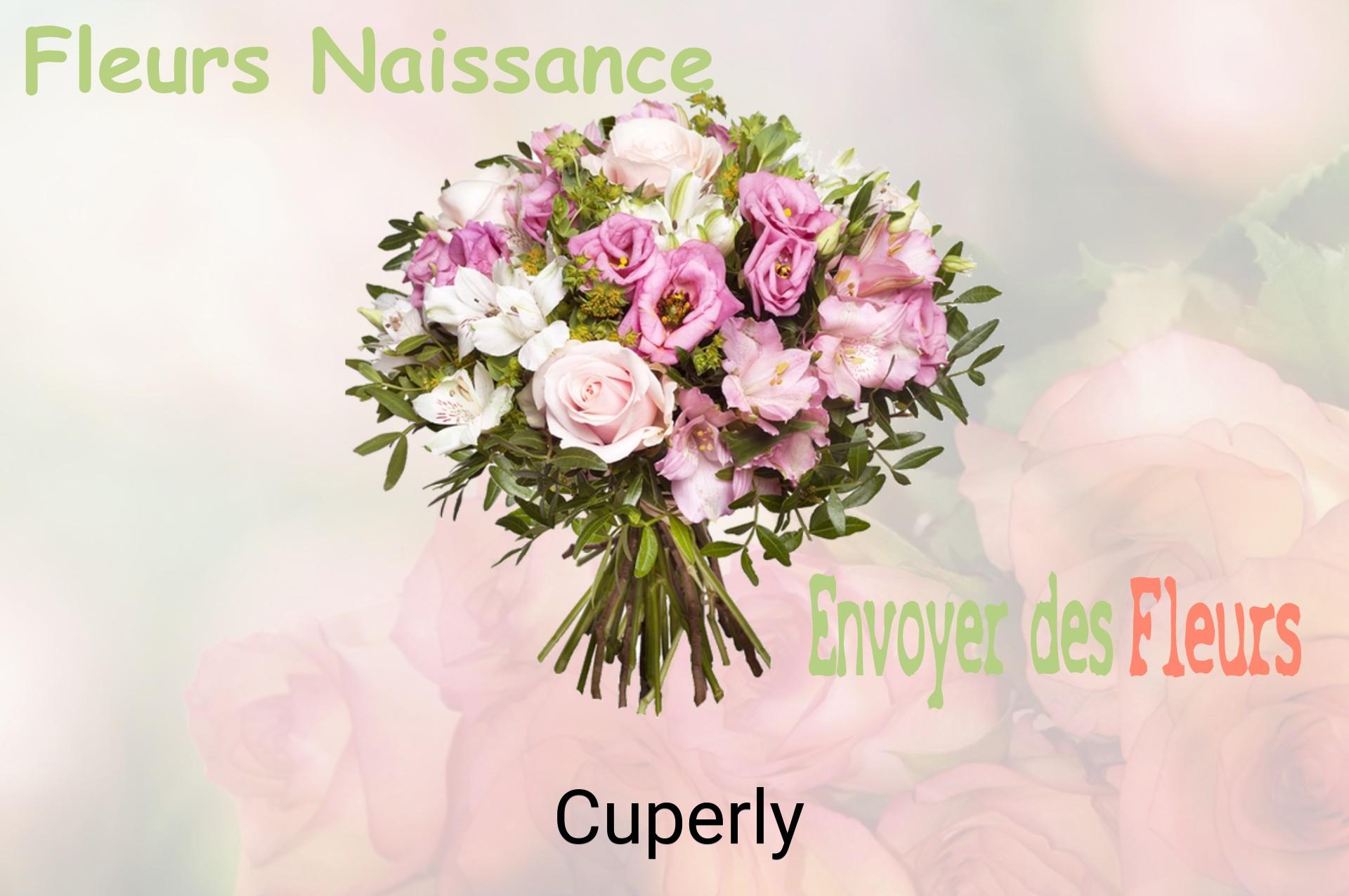 Bouquet de fleurs de naissance livré à Cuperly